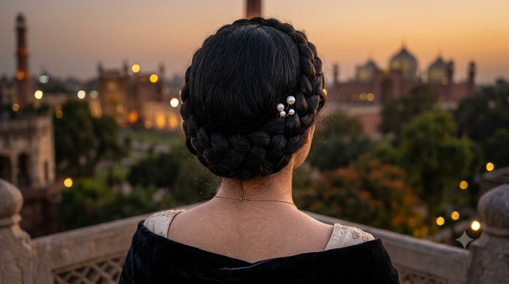 Princess Crown Braid with Pearls